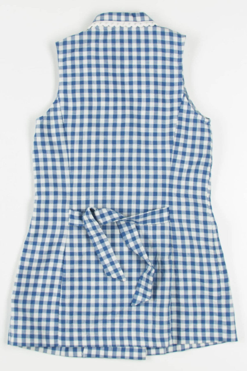 Vintage Gingham Button Front Vest 194