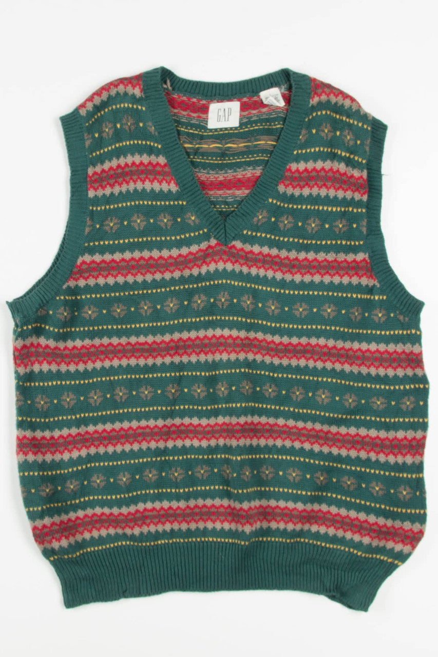 Green Knit Sweater Vest 204
