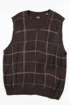 Haggar Windowpane Sweater Vest