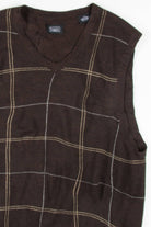 Haggar Windowpane Sweater Vest