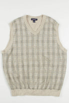 Plaid Sweater Vest 232