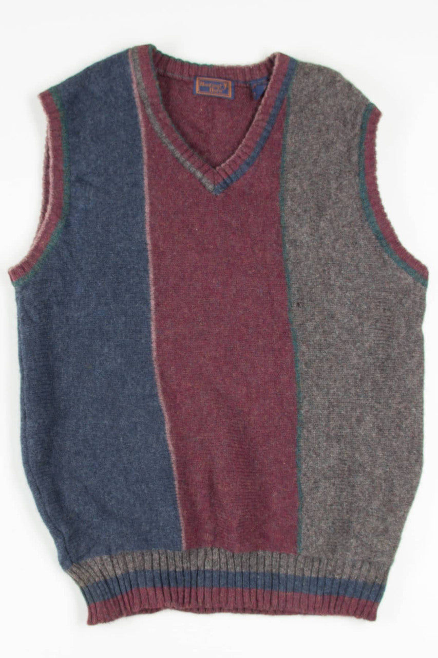 Tri Color Hunting Horn Sweater Vest 237