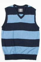 Blue Striped Sweater Vest 238