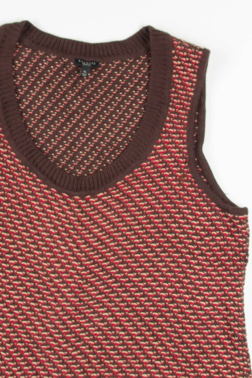 Rust Knit Talbots Sweater Vest 241