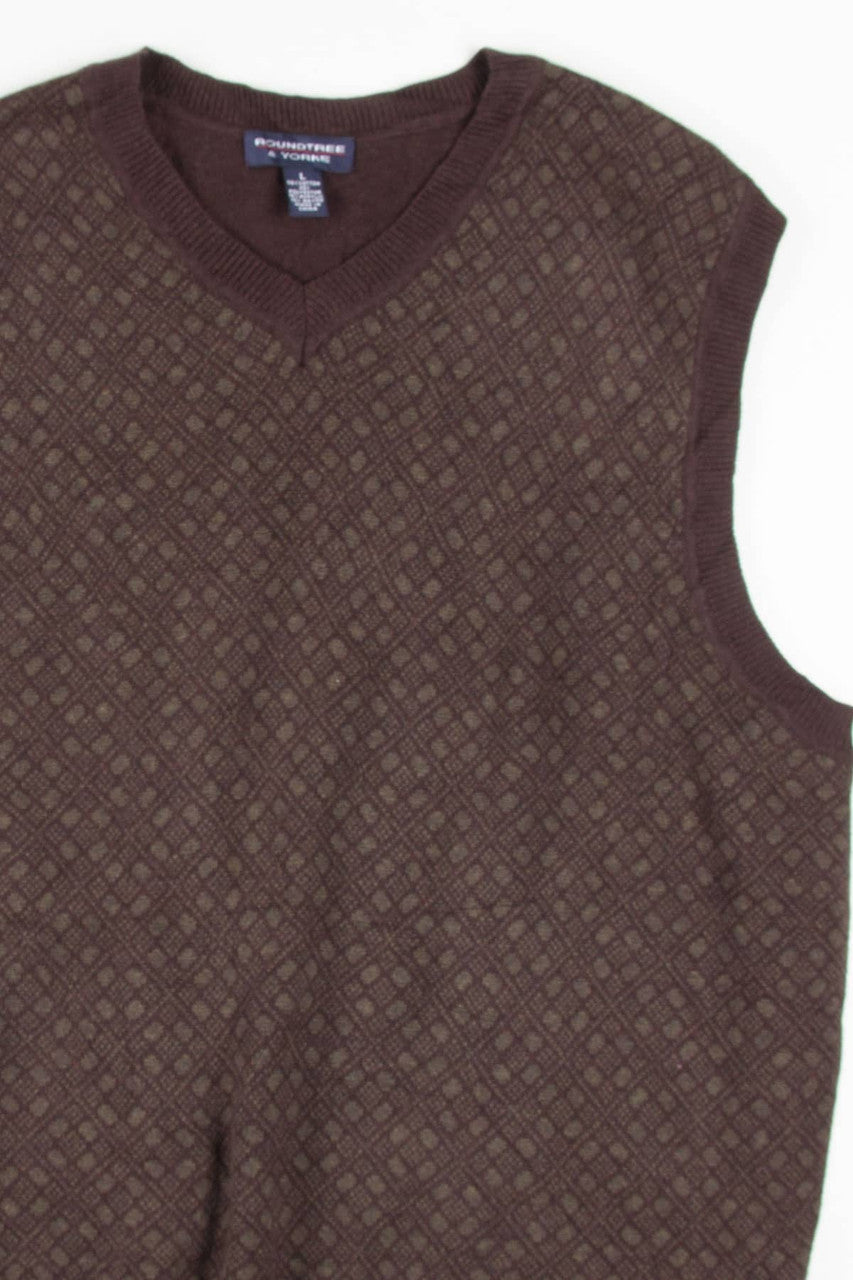 Brown Roundtree & Yorke Sweater Vest 254