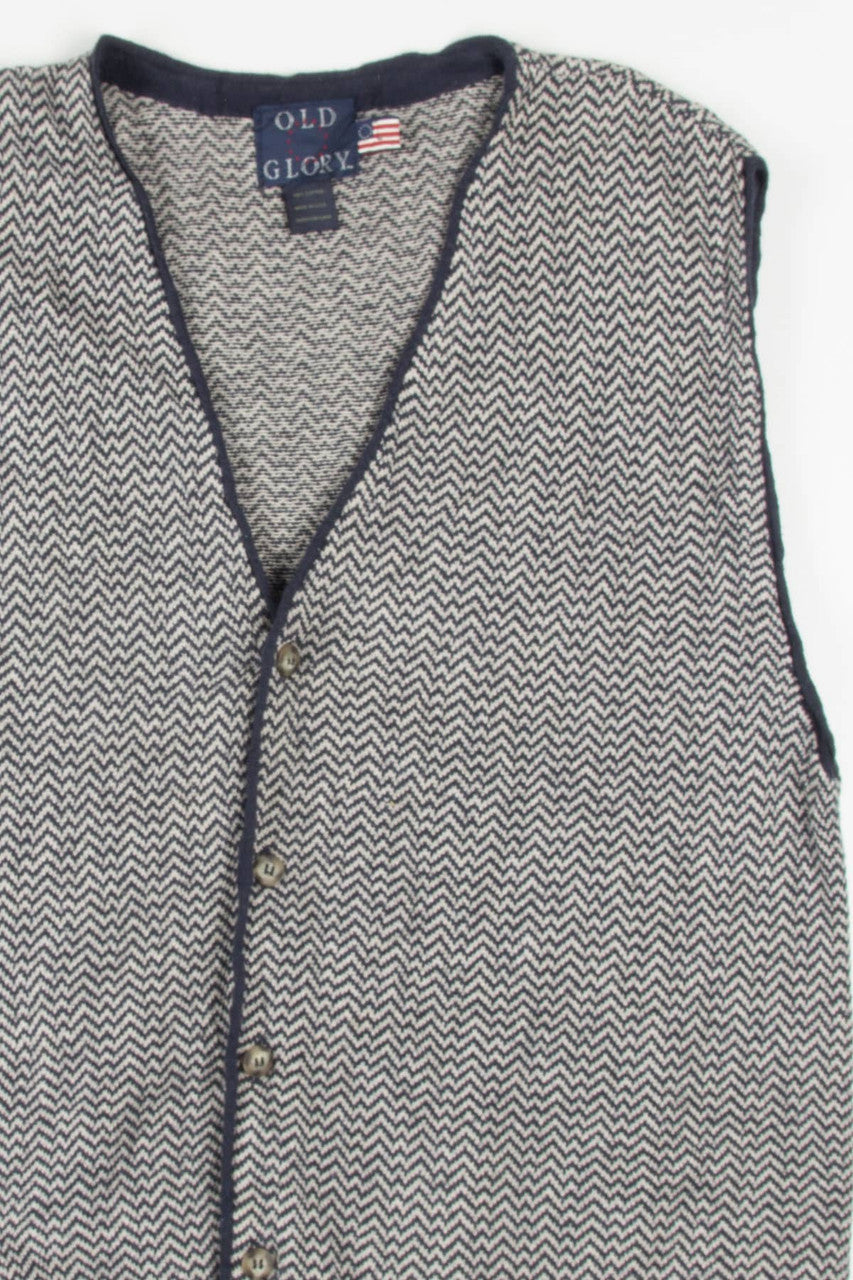 Chevron Old Glory Sweater Vest 256