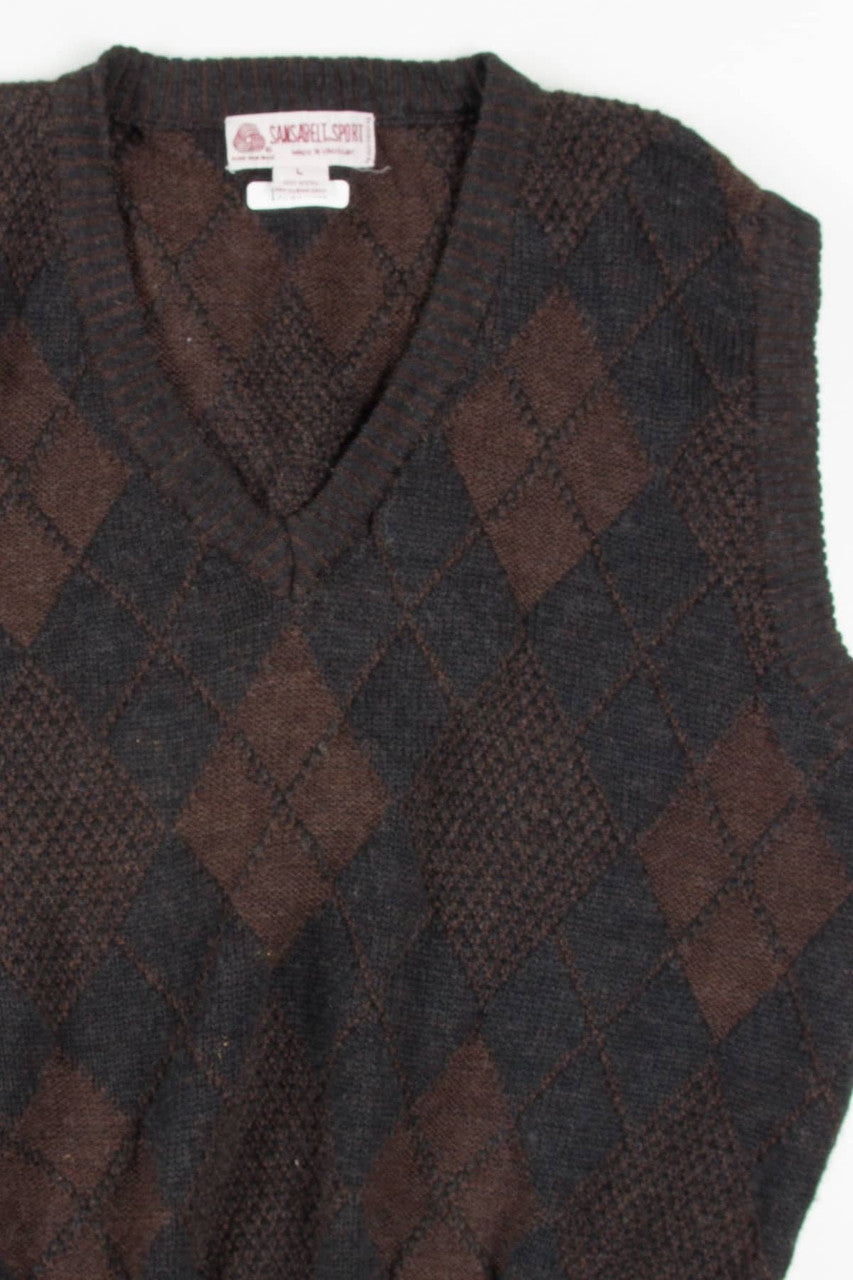 Vintage Argyle Sweater Vest 267