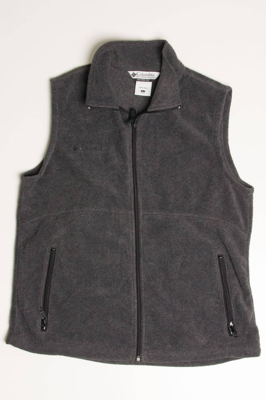 Charcoal Columbia Fleece Vest 271