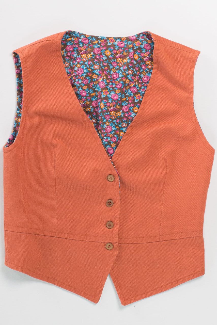 Vintage Floral Embroidered Vest