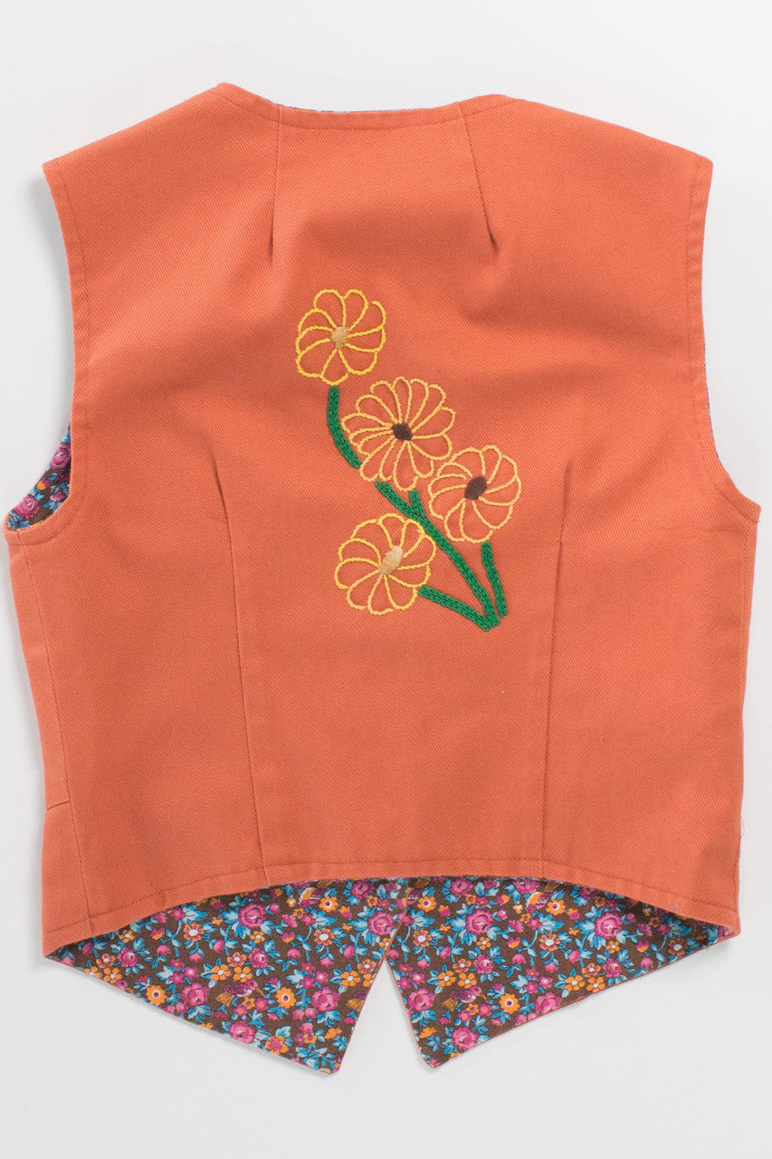 Vintage Floral Embroidered Vest