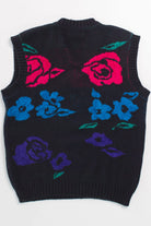 Vintage Floral Sweater Vest