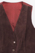 Vintage Brown Leather Vest
