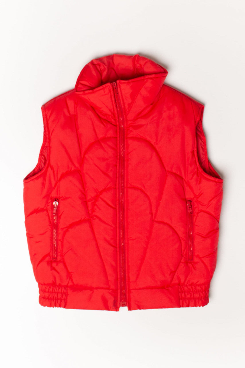 Vintage Red Puffer Vest