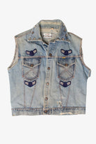 Vintage Big Yank U.S. Air Force Patch Distressed Denim Vest (1960s)