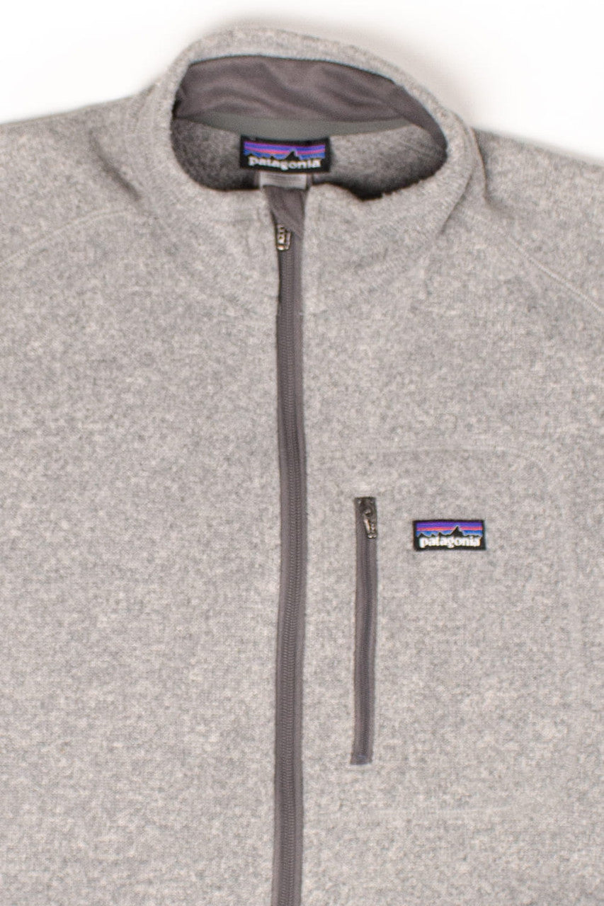 Gray Zip Patagonia Sweater Vest
