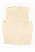 Vintage Irish Fisherman Button Up Sweater Vest