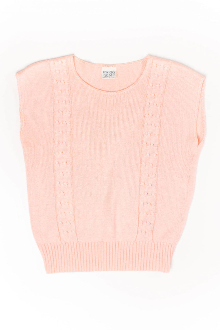 Vintage Pink Sweater Vest