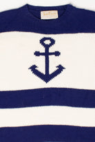 Vintage Striped Anchor Sweater Vest