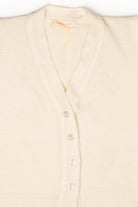 Vintage White Button Up Sweater Vest