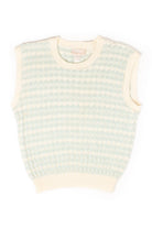 Vintage Light Blue Knit Sweater Vest