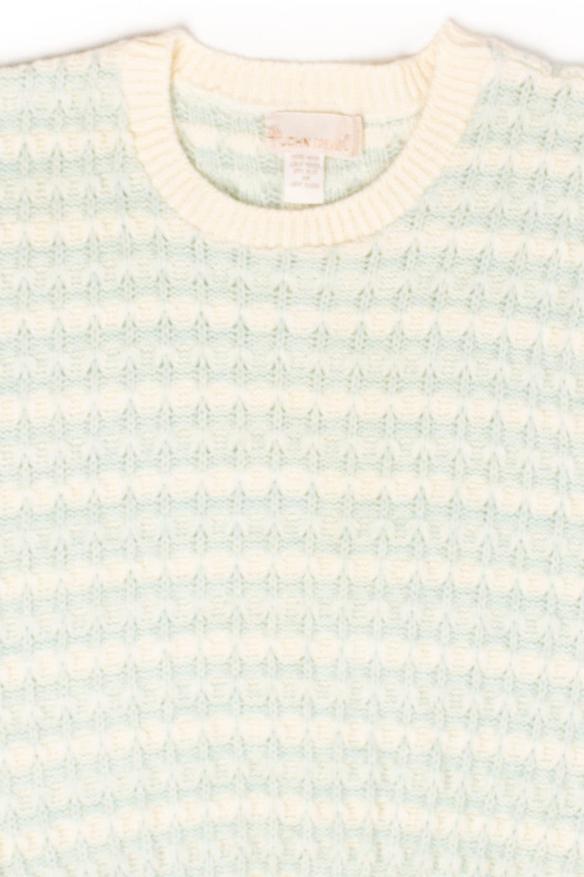 Vintage Light Blue Knit Sweater Vest