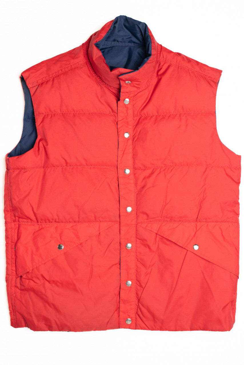 Reversible Blue and Red Insulated Vest