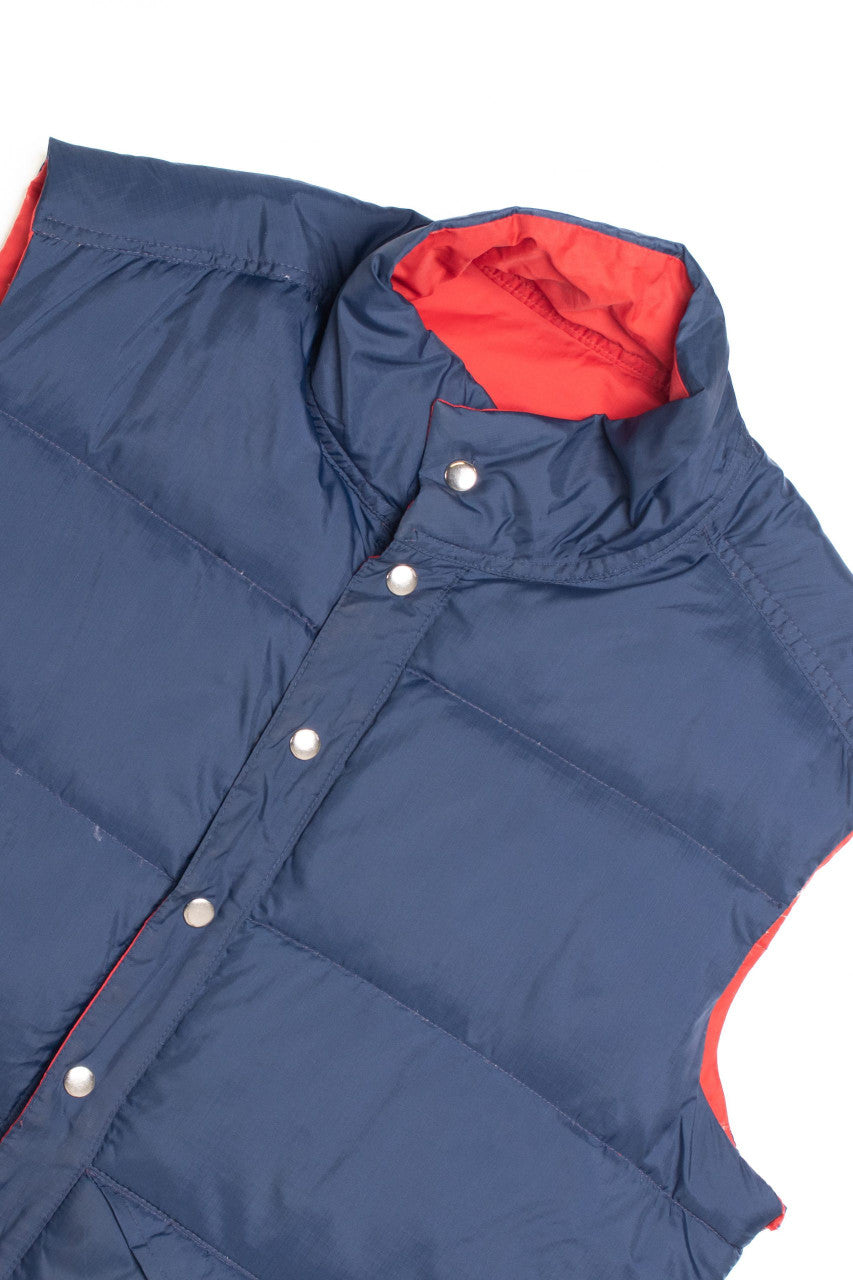 Reversible Blue and Red Insulated Vest