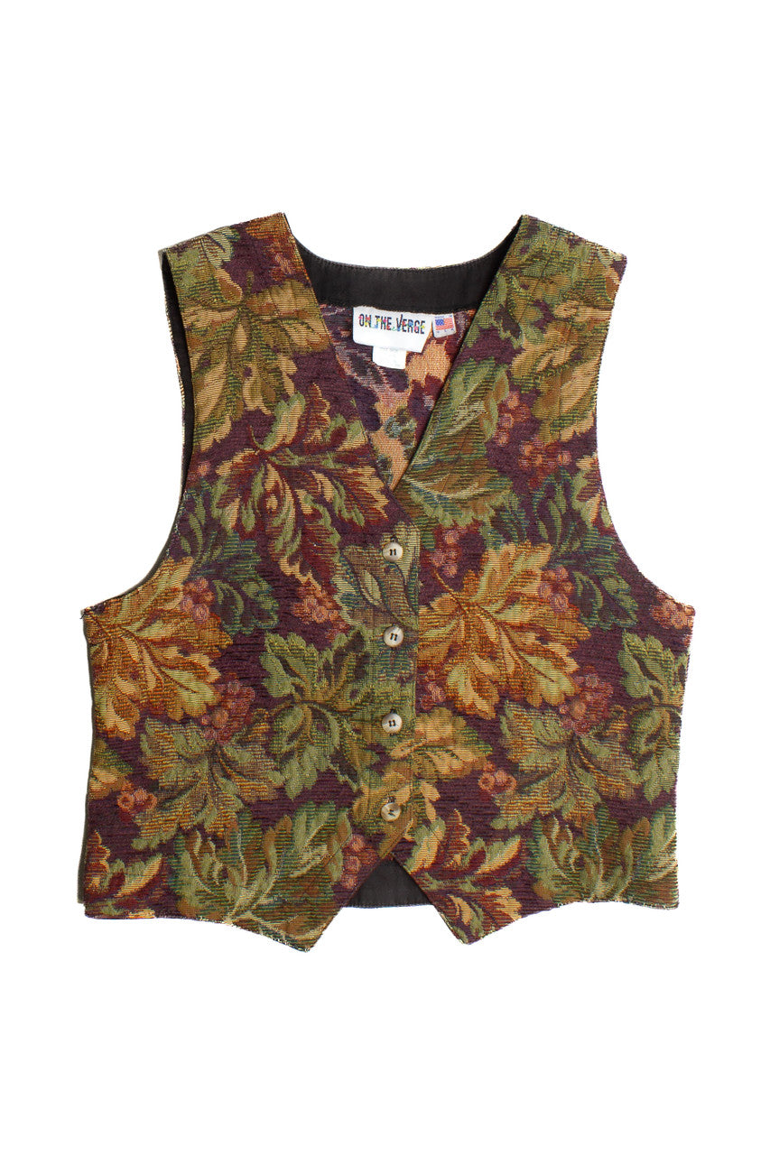 Vintage On The Verge Floral Vest (1990s) 511