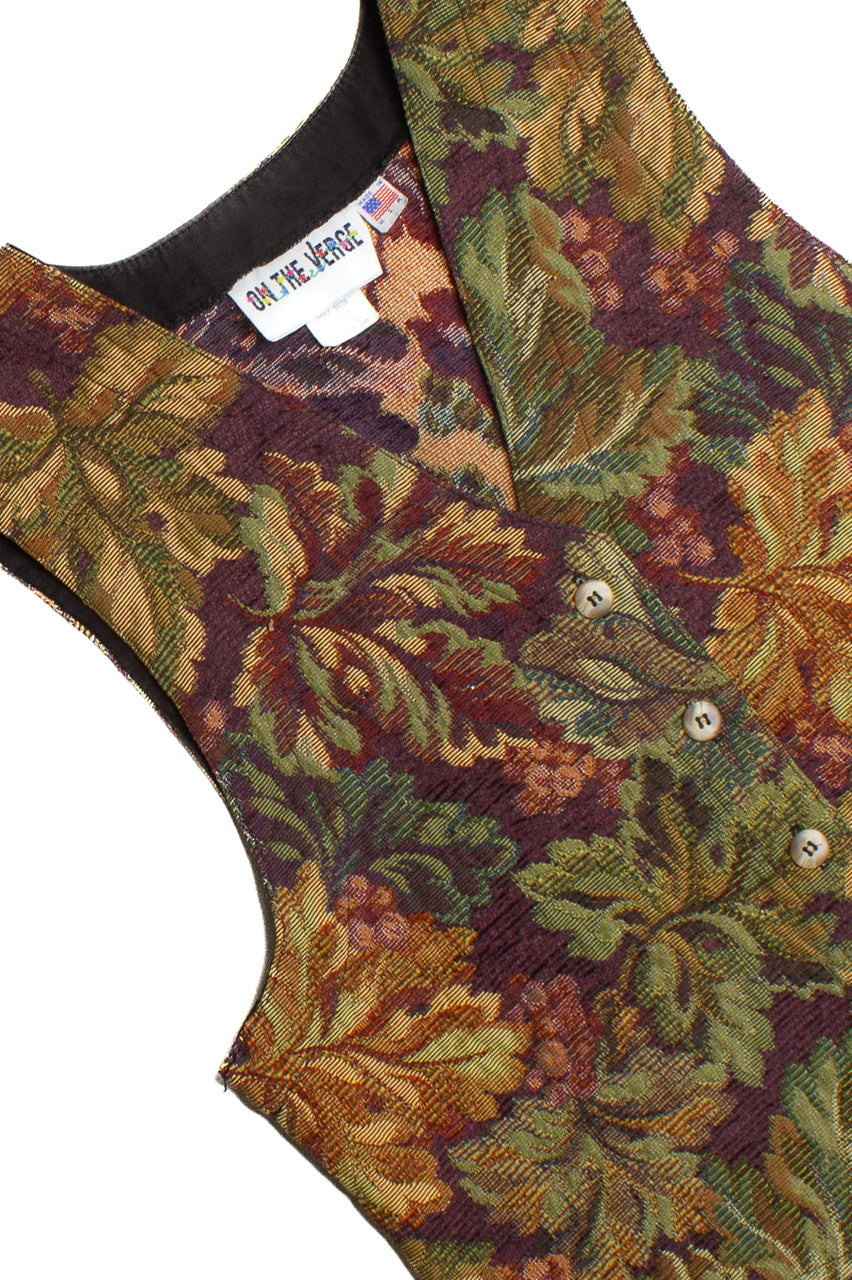Vintage On The Verge Floral Vest (1990s) 511