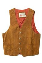 Vintage Etched Horses Suede Vest (1970s)