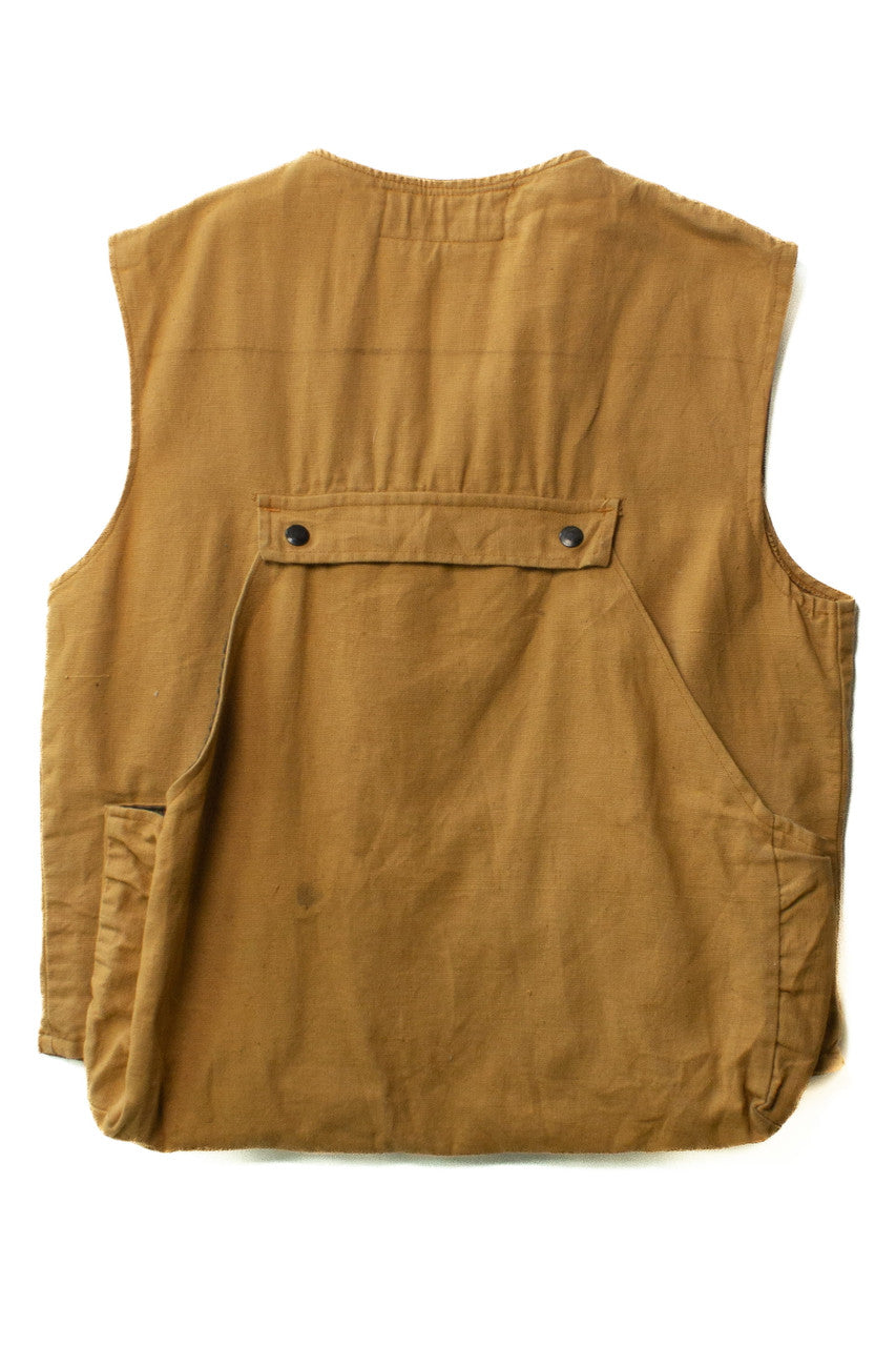 Vintage Tan Canvas Ostling Outdoors Fishing Vest (1970s)