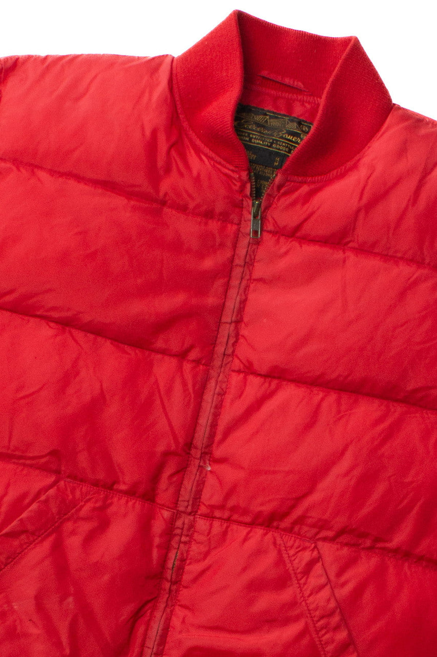 Vintage Red Eddie Bauer Puffer Vest (1980s)