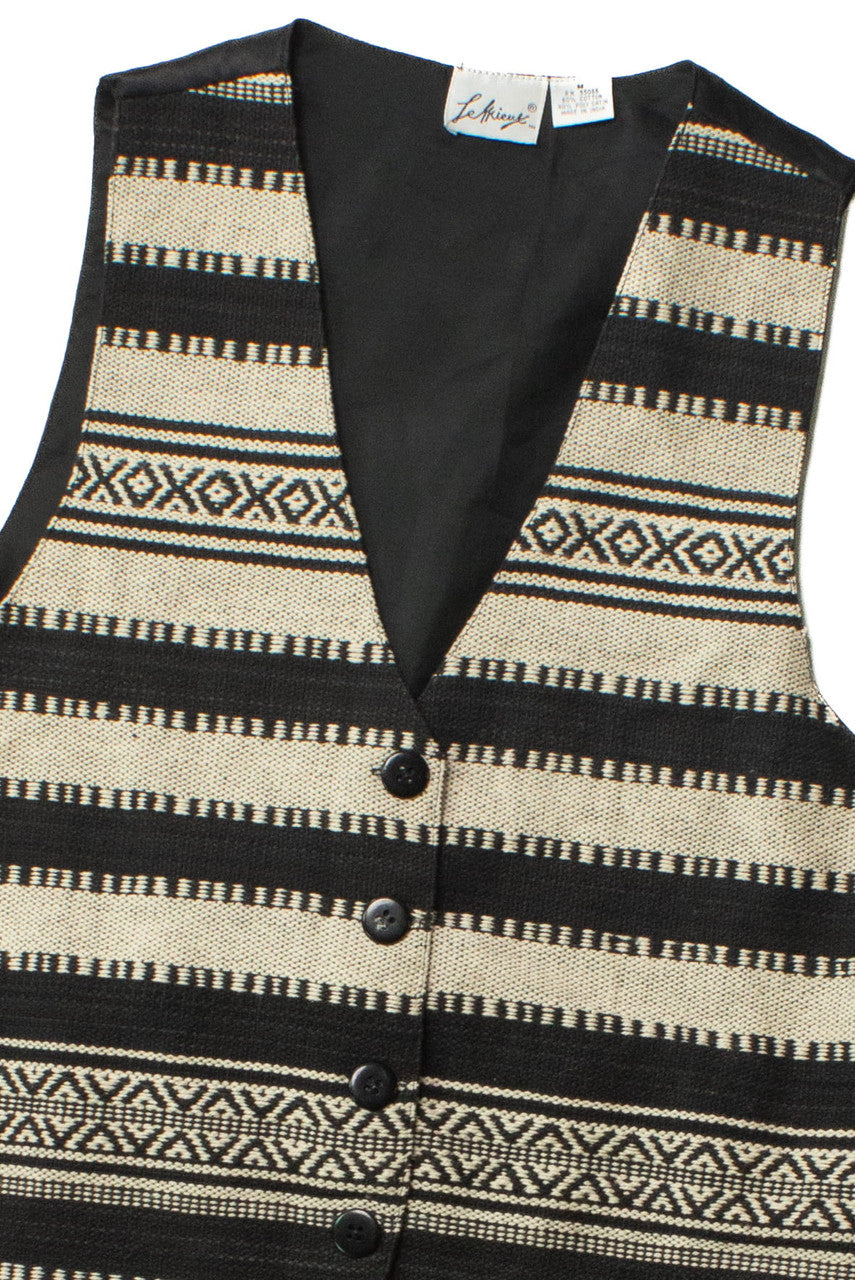 Vintage LeMieux Black & White Vest (1980s)