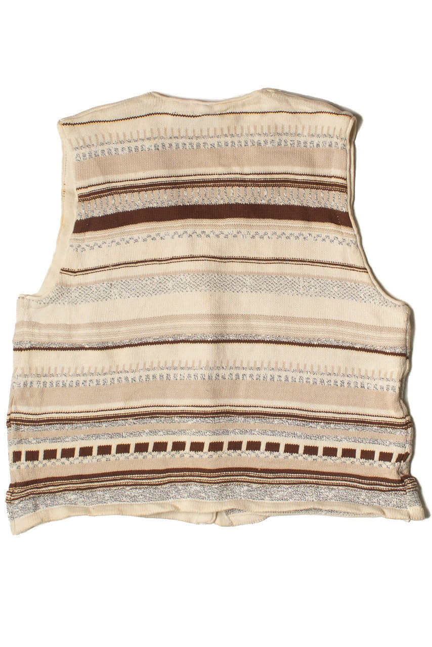 Vintage Striped Dockers Sweater Vest