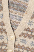 Border Print Sweater Vest