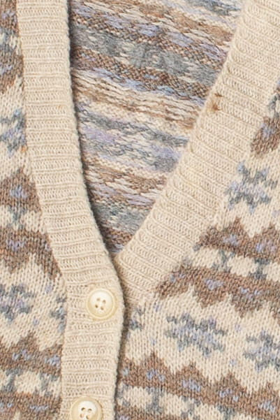 Border Print Sweater Vest