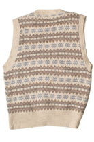 Border Print Sweater Vest