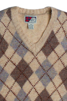 Vintage Scotland Yard Argyle Vest (1980s)
