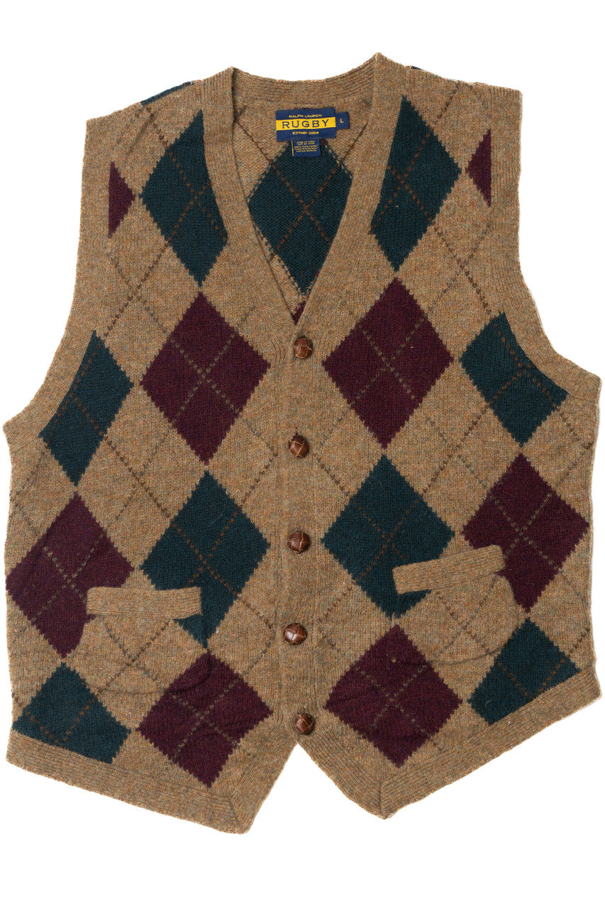 Vintage Argyle Ralph Lauren Rugby Vest