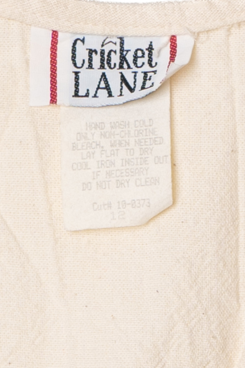 Vintage Beaded Lightweight Cricket Lane Vest