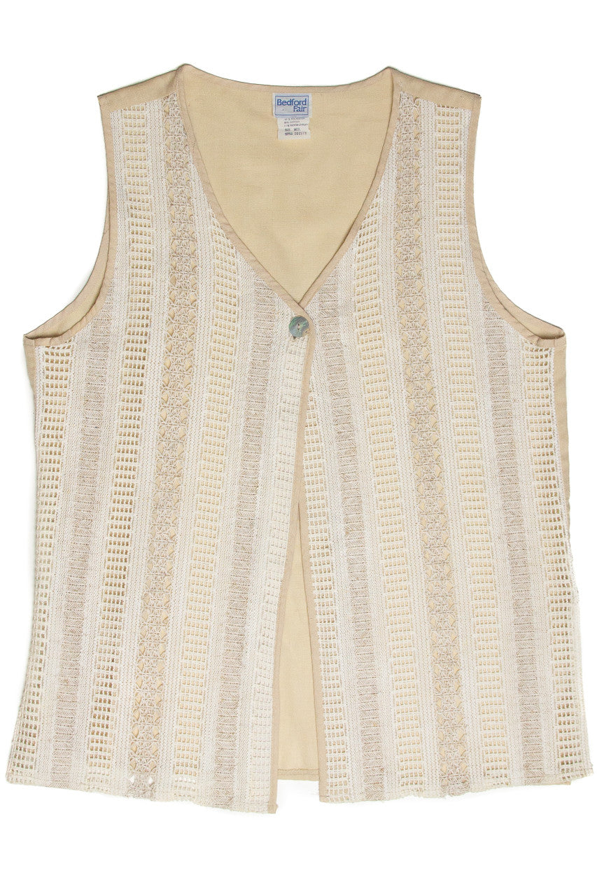 Vintage Bedford Fair Crochet Vest