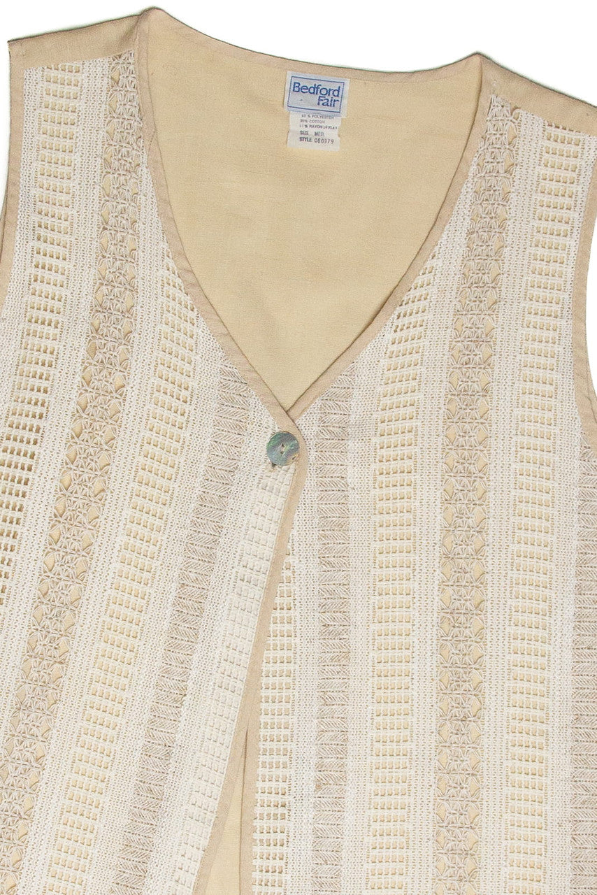 Vintage Bedford Fair Crochet Vest