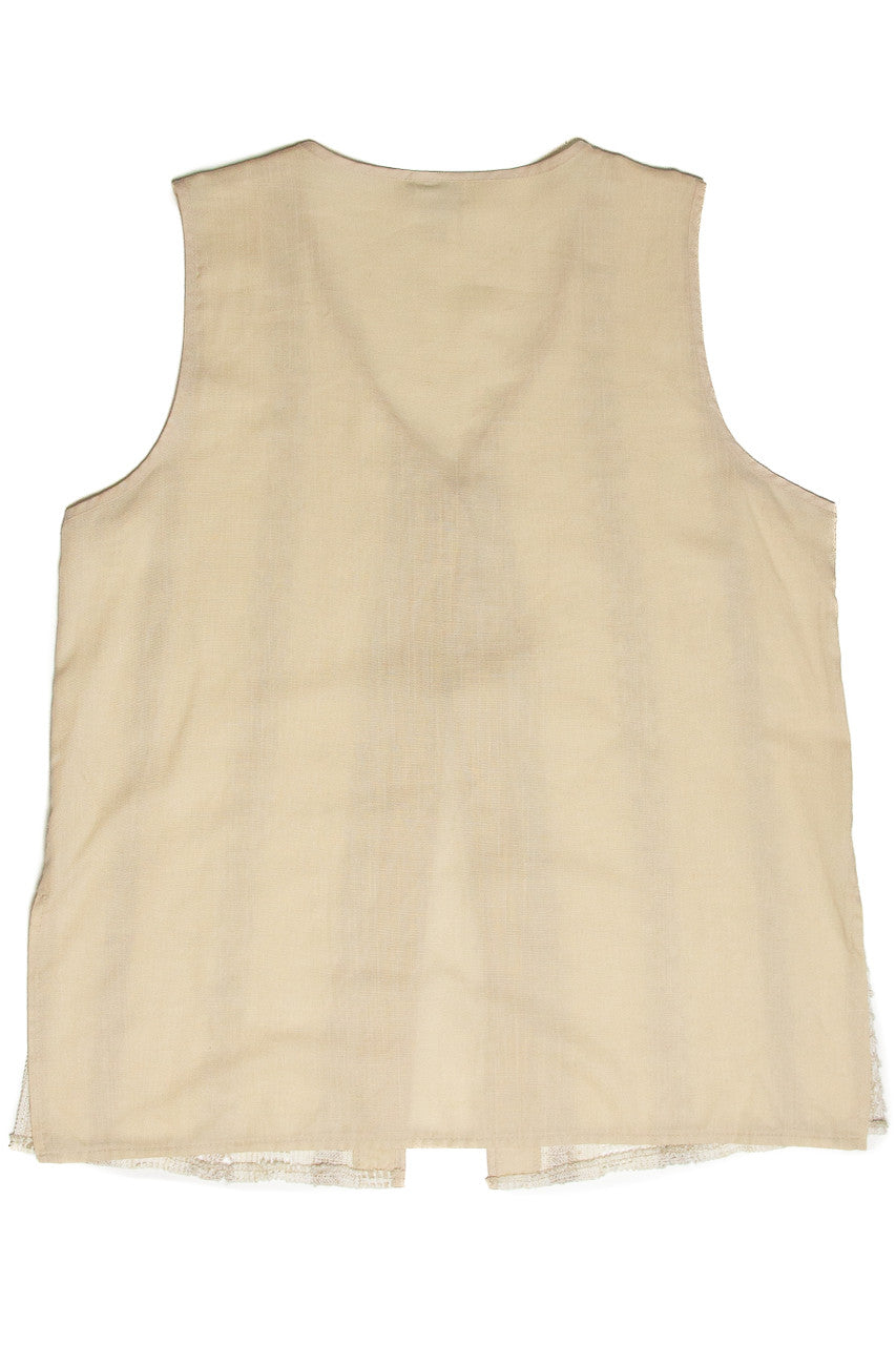 Vintage Bedford Fair Crochet Vest