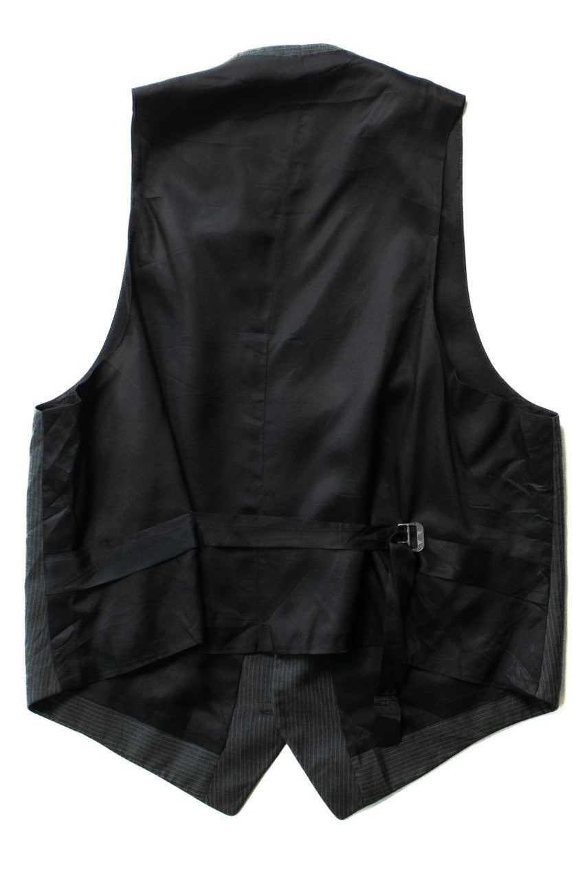 Vintage Gray 4-Pocket Suit Vest (1990s)