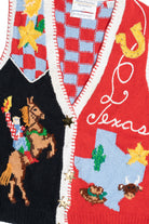Vintage Texas Rodeo Hand Knit Marisa Christina Sweater Vest (1990s)