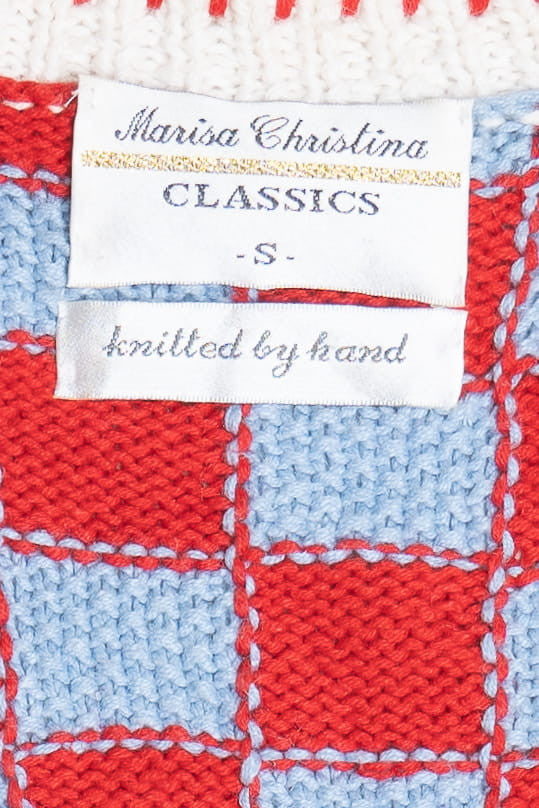 Vintage Texas Rodeo Hand Knit Marisa Christina Sweater Vest (1990s)