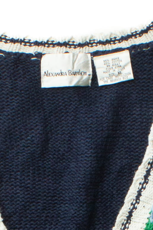 Vintage Golf Graphic Sweater Vest (1990s)