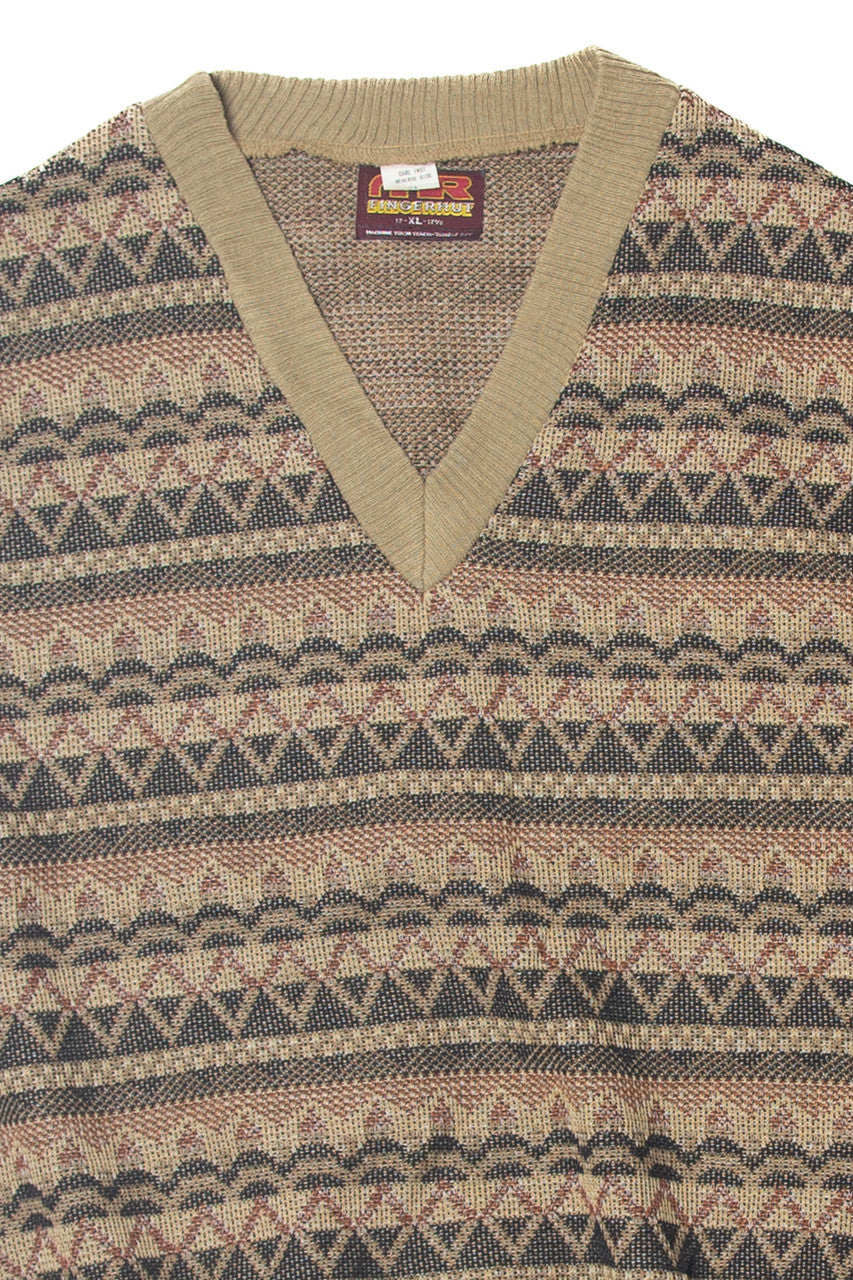 MC Fingerhut Patterned Sweater Vest