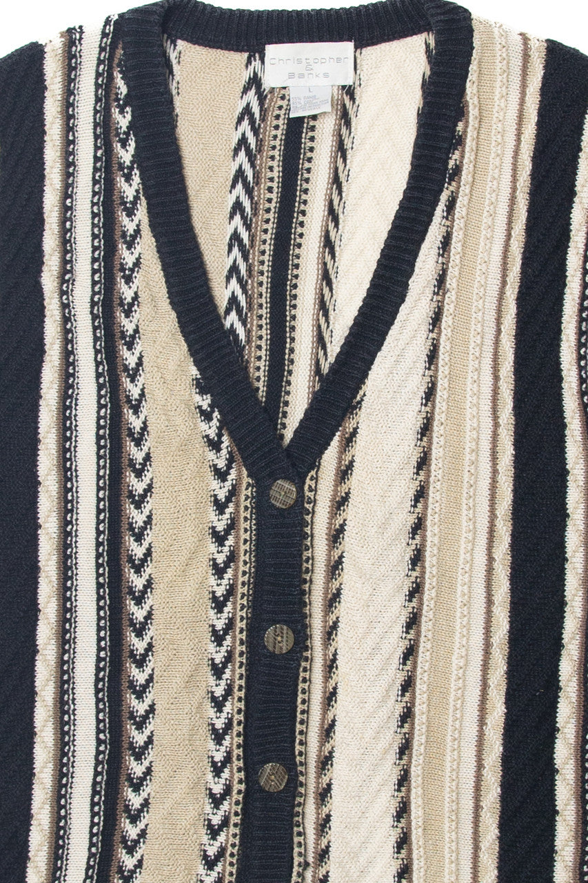 Stripped Christopher & Banks Vest