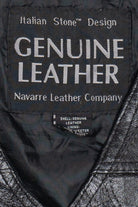 Vintage Navarre Leather Company Stitched Patchwork Leather Vest (1990s)